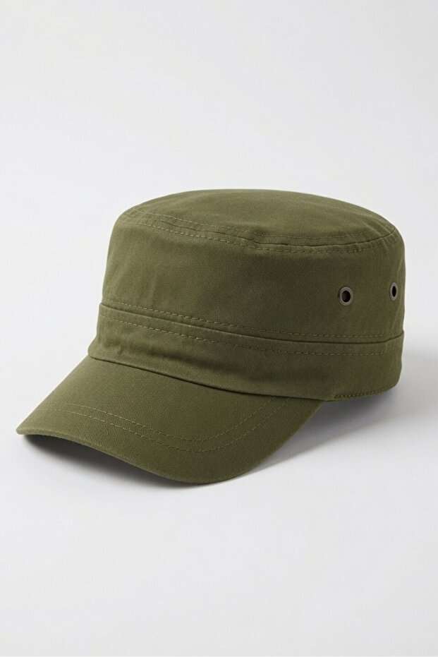 Short Brimmed Cap Four Seasons | Green Men's Castro Cotton Adjustable