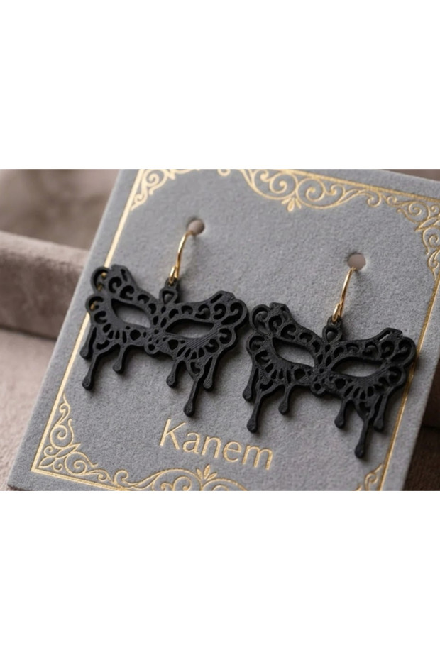 Mask Halloween Earrings - Women's Themed Minimalist Earrings