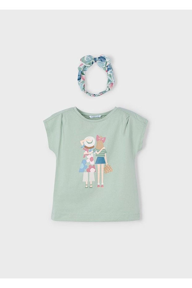 3009 Girl's Hair Band and Tshirt