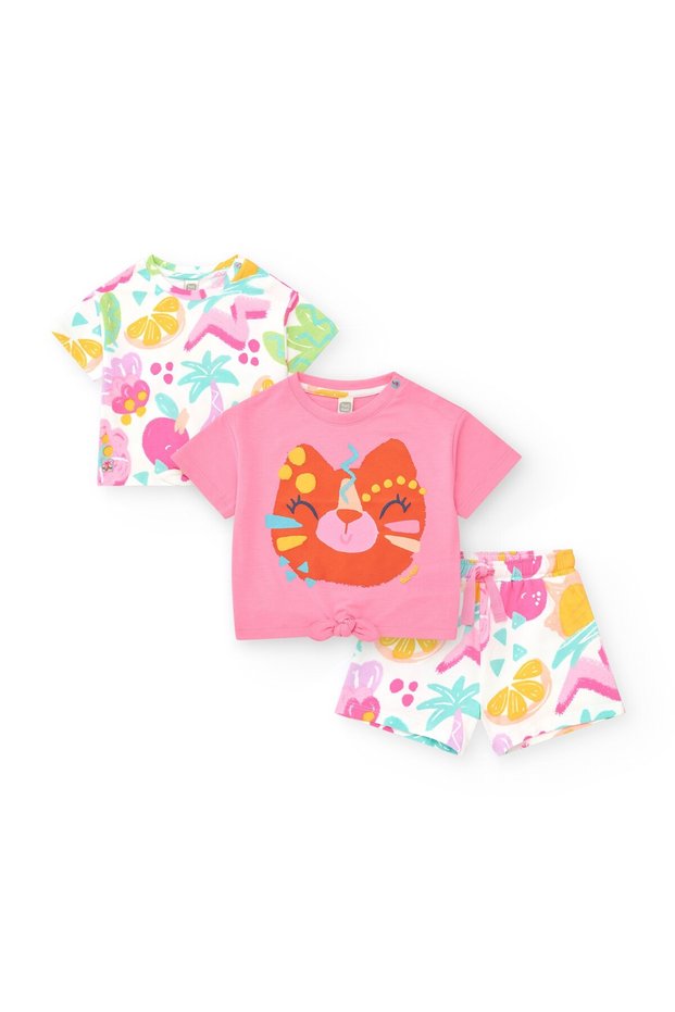 9396 2 Tshirt Shorts Set