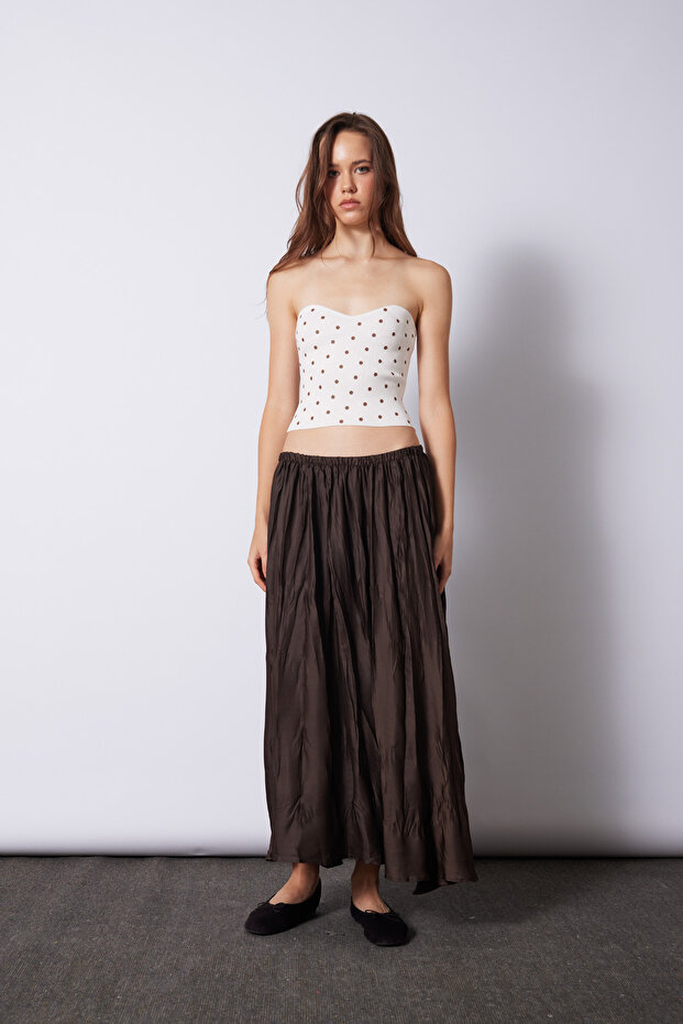 Polka Dot Top White