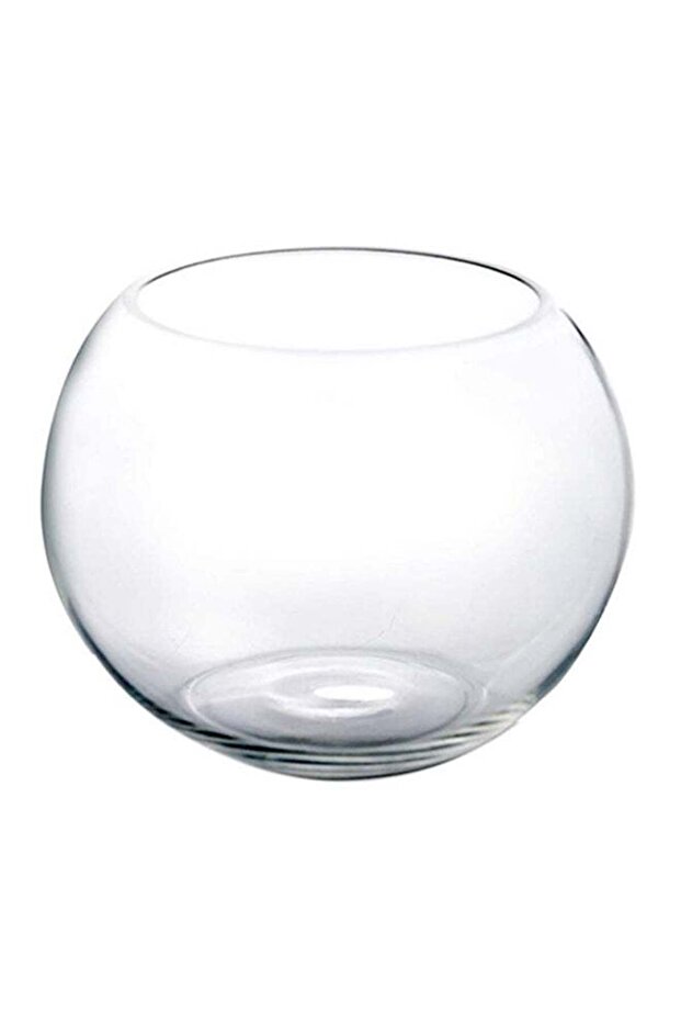 4-Piece Decorative Round Bowl Vase Clear 12x12cm