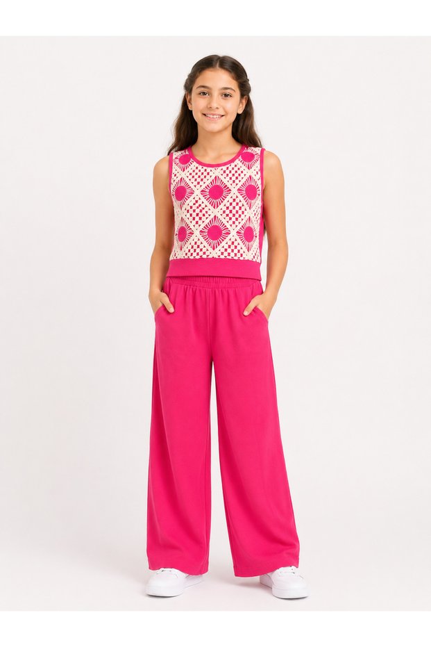 Girl's Lace Detailed Suit