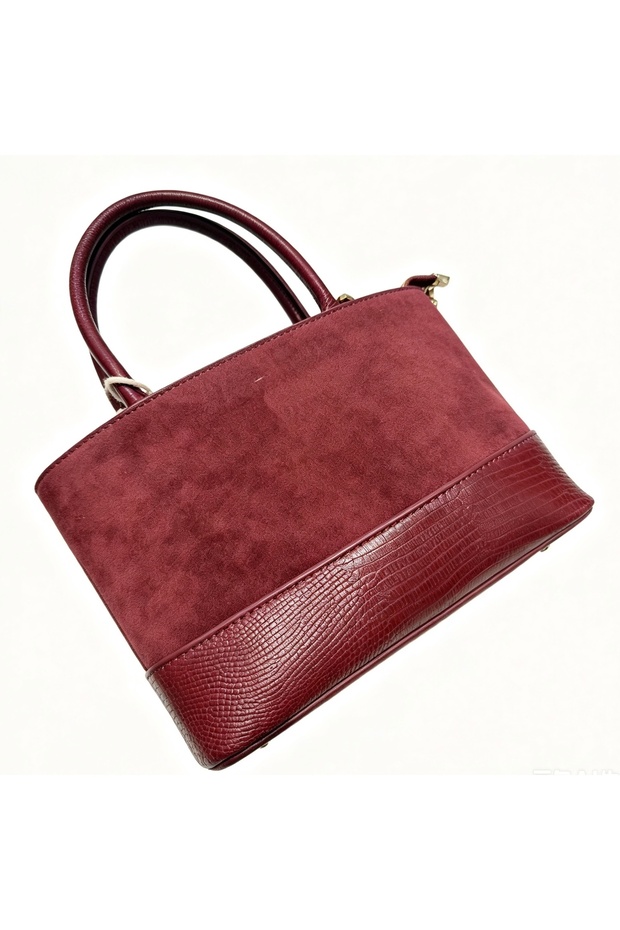 Vintage Suede Patchwork Mini Handbag - 3
