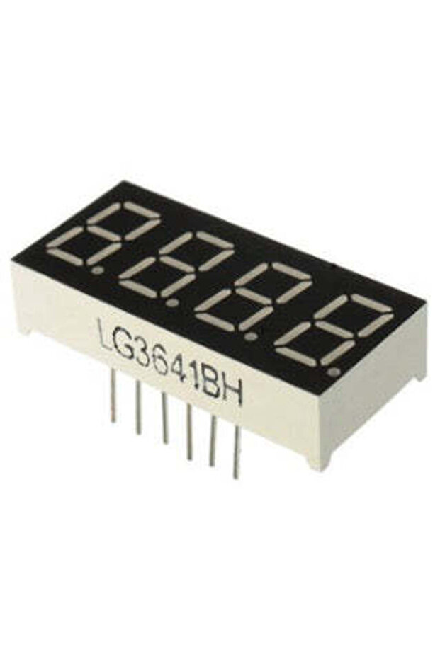 D5F 0.36inch 4 Digit 7 Segments Display Common CATHODE RED LED Digital Display