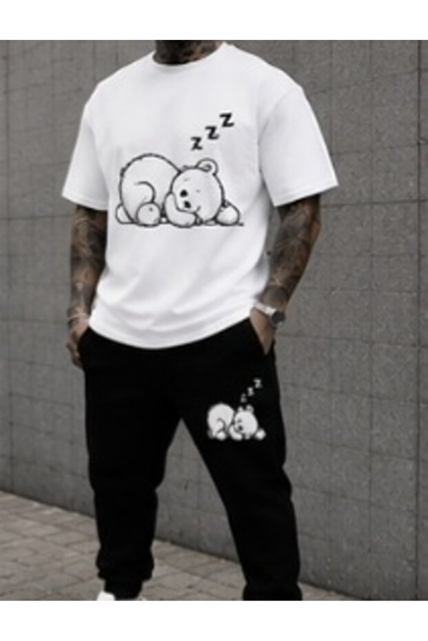 Unisex Oversize Shorts Set Short Sleeve T-Shirt Comfortable Fit Summer Casual Sports