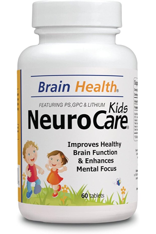Neuro Care Kids Brain Health Alpha Gpc Phosphatidylserine Lithium 60 Tablets
