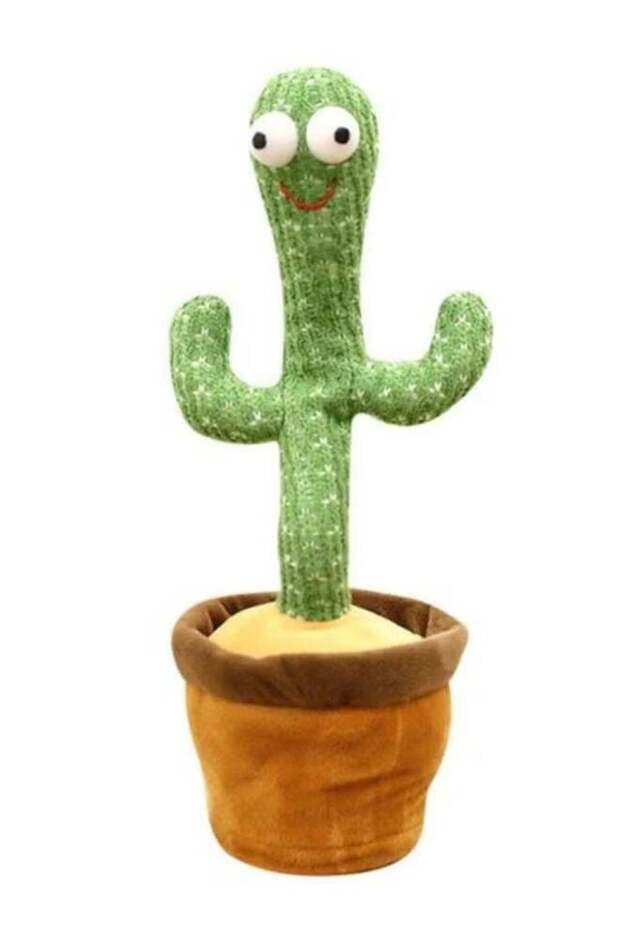 Dancing Cactus Toy Mimicking Talking Cactus Adjustable Volume Singing Cactus Embroidery Buttons Repeating What You Say