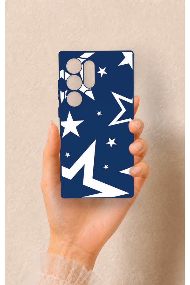 Samsung S24 Ultra Compatible Mega Star Patterned Silicone Case