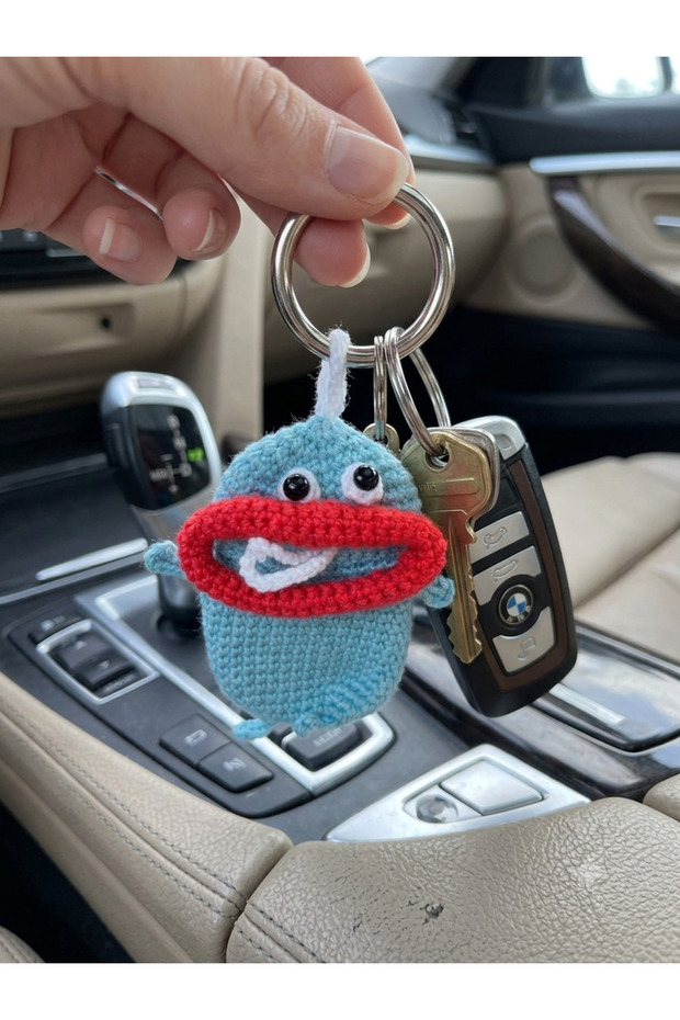 Hand-Knitted Amigurumi Keychain