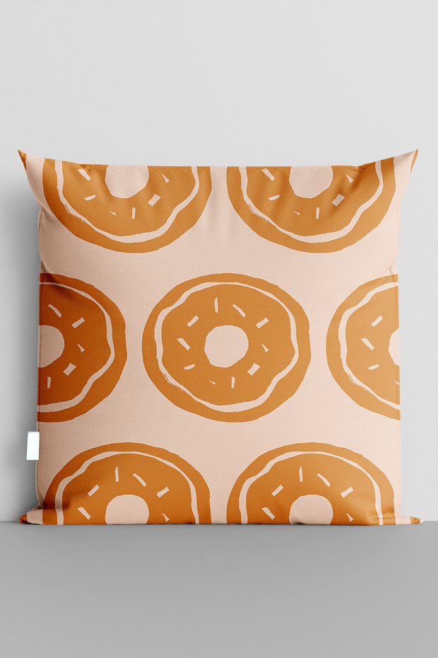 Orange Fruit Slices Double-Sided Digital Printed Pillow Cushion Cover - 5716