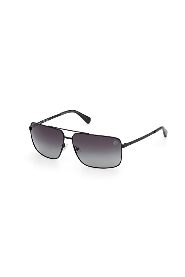 Matte Black Polarized Metal Male Sunglasses