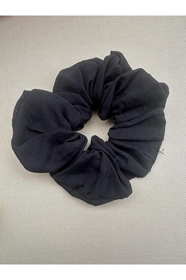 Thin Satin Fabric Elastic Buckle Black Color