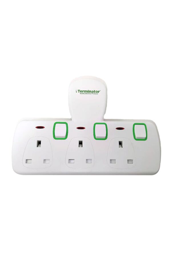 Terminator Socket Multi Way Adaptor + Switch TMA 573T - 3