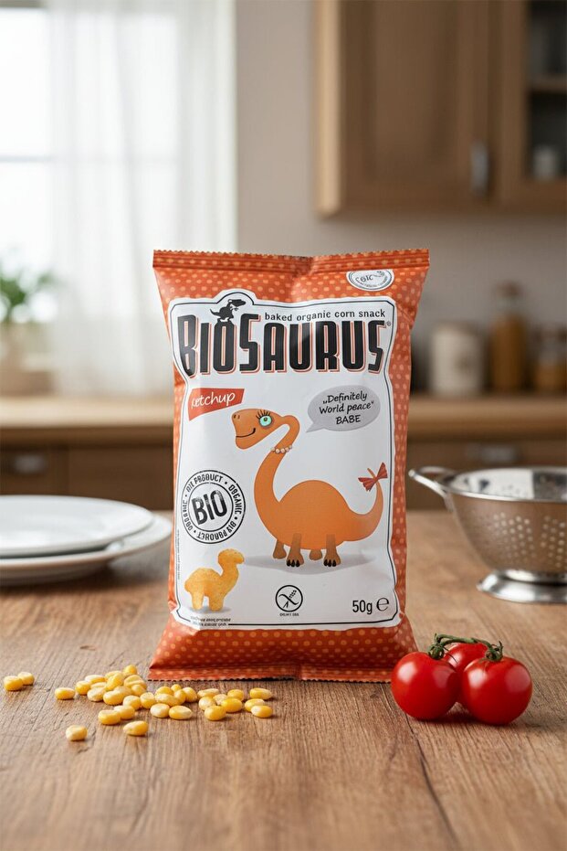 Biosource Ketchup Flavored Baked Corn Chips 50g - 3