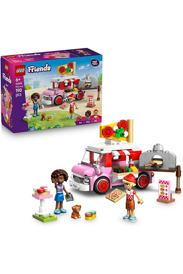 Friends Pizza Truck Toy, 190 Pieces