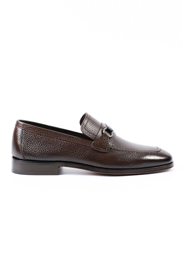 Genuine Leather Brown Loafers Classic Men's Shoes - K01