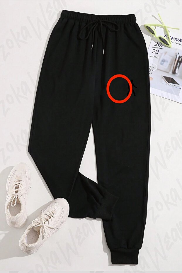 Unisex Banksy Think Outside Printed Sweatpants