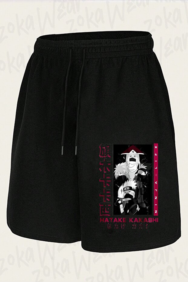 Unisex Hatake Kakashi Naruto Character Design Printed Shorts
