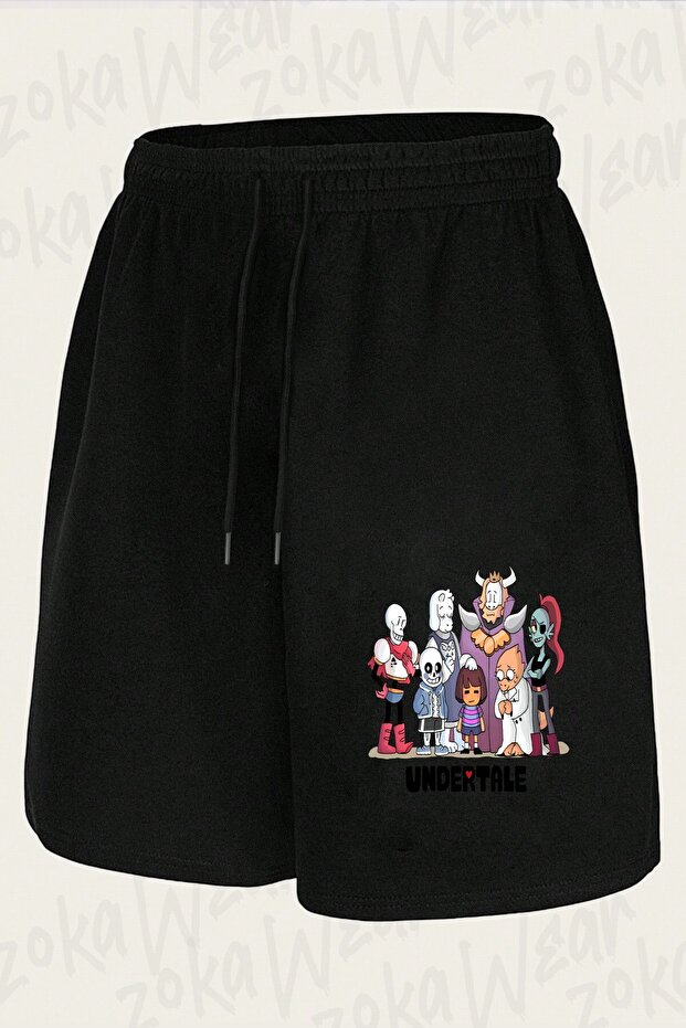 شورت مطبوع بتصميم Undertale Sans v3 للجنسين