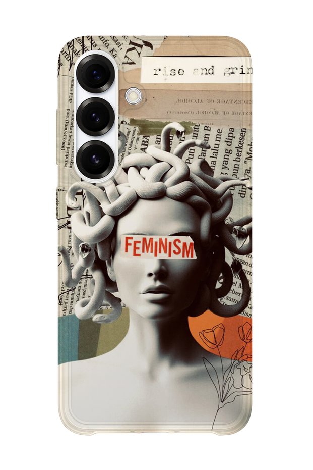 Samsung Galaxy S23 Compatible Printed Transparent Phone Case | Collection: Queenmode Femme