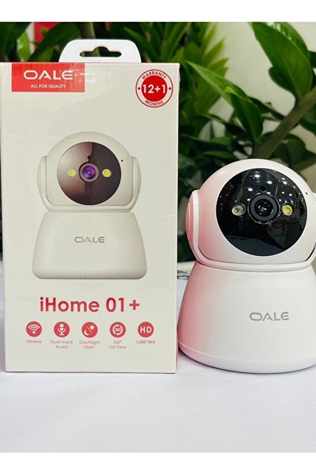 iHome 01 360° Dual-Line Audio Security Camera Supports Night Vision, Motion Detection, Real-Time Voice Calls