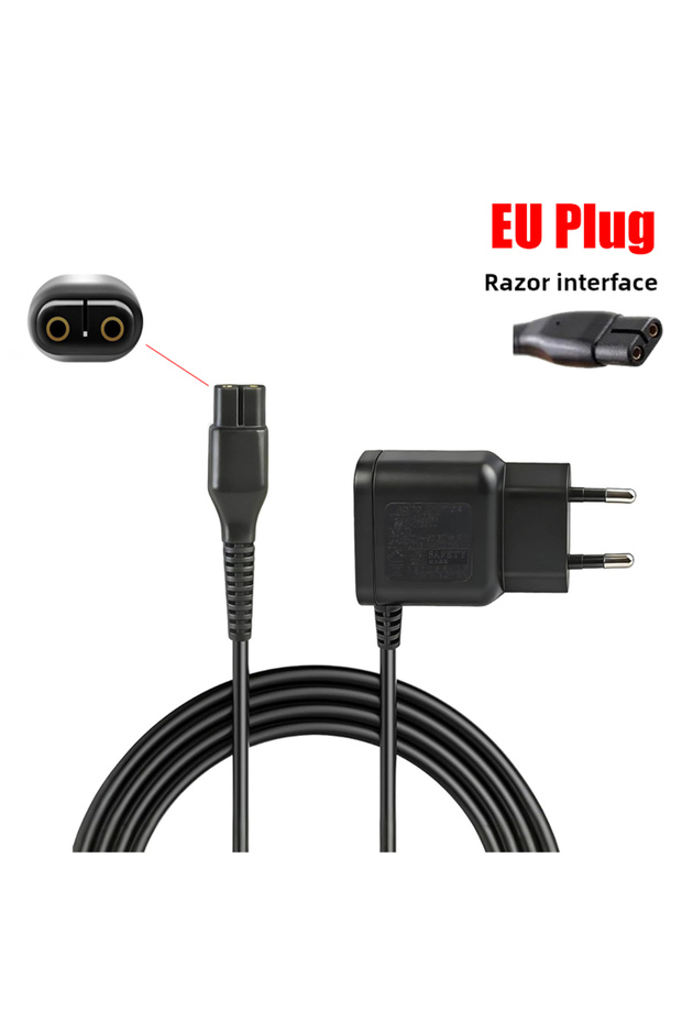 EU Plug Replacement A00390 Power Adapter Shaver Charger 4.3V 70mA Compatible for OneBlade QP2520 QP2