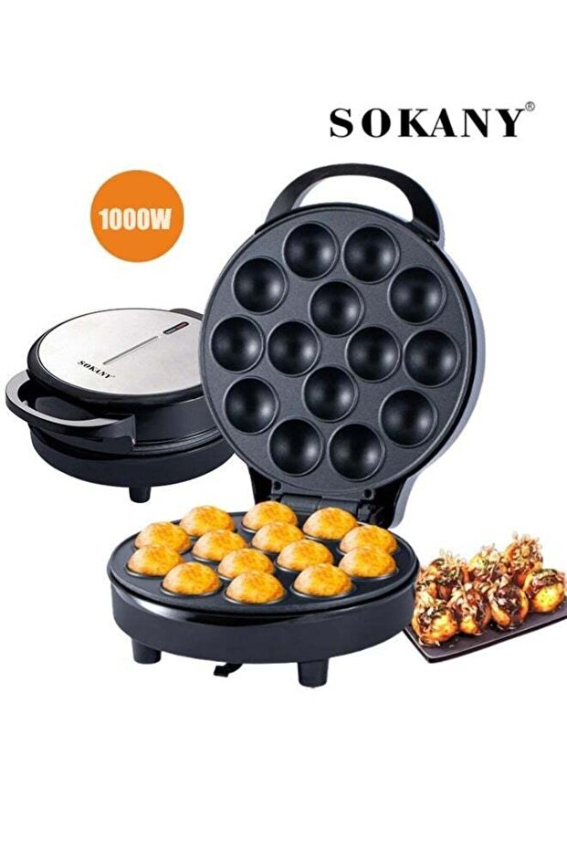 Cake Pop Maker, Octopus Ball Maker - Makes 14 Cake Pops, Non-Stick Coating and LED Indicator Light