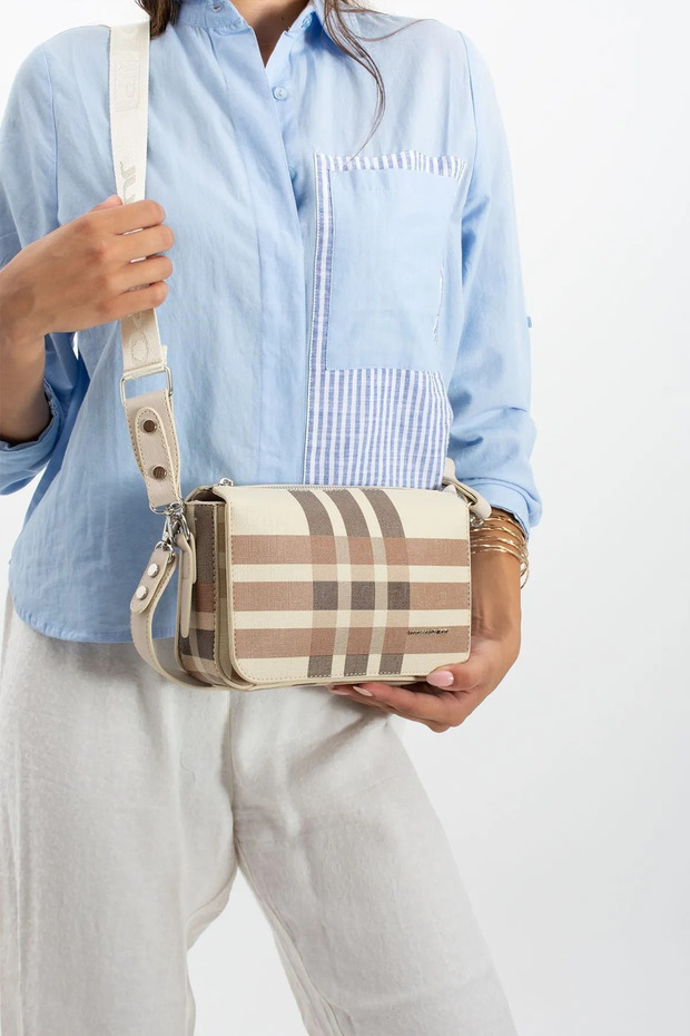 Women's New Season Plaid Hand and Shoulder Bag Suitable for Daily Combinations