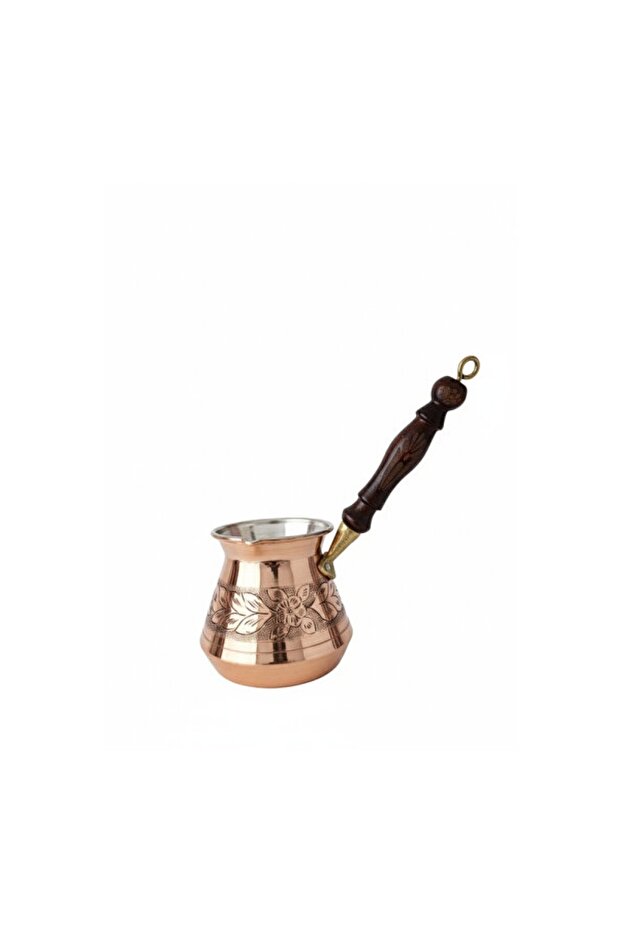 Handmade Copper Coffee Pot, Engraved, 1 Mm, for 3-4 People