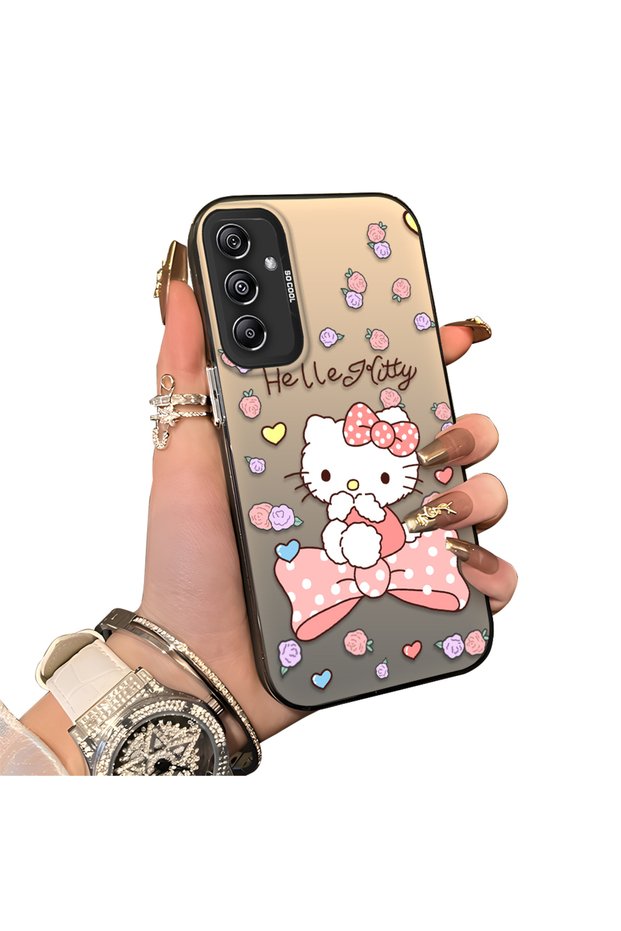 Samsung Galaxy M34 Compatible Hard Acrylic Back Silicone Edge Lens Protection Case