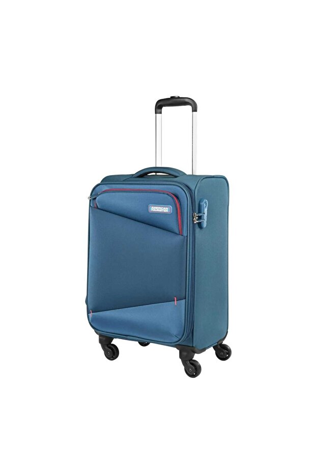 Mystic Spinner 68 cm Polyester Soft Trolley, 4 Wheels, Dutch Blue