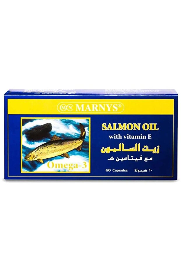 -Salmon-Oil Capsule 60pcs-مارنيس زيت السلمون كبسولة ٦٠قطع