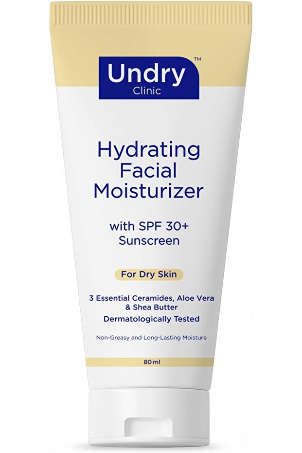 مرطب للوجه للبشرة الجافة، للرجال والنساء، مع واقي من الشمس SPF 30، ترطيب طويل الأمد (80 مل)