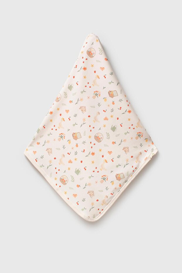 100% Organic Cotton Farm Pattern Baby Blanket