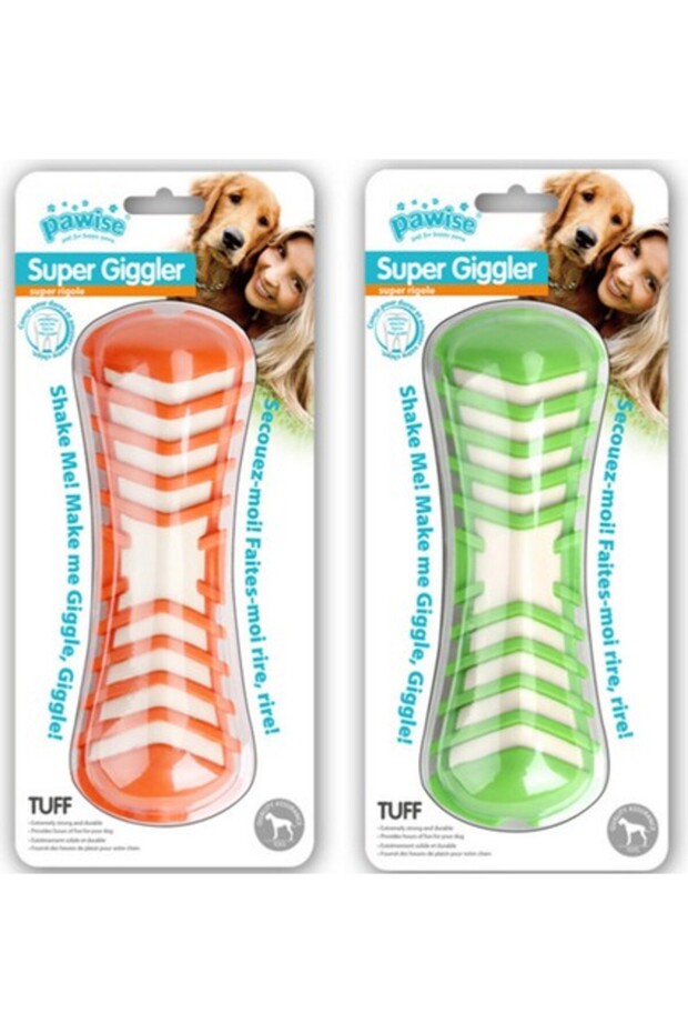 Super Giggle Sound Bone Dog Toy 19 cm Drstr