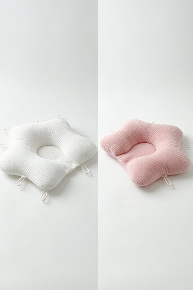 1Pc Cotton Polyester Head Shaping Newborn Pillow Neck Support Breathable Adjustable Crib