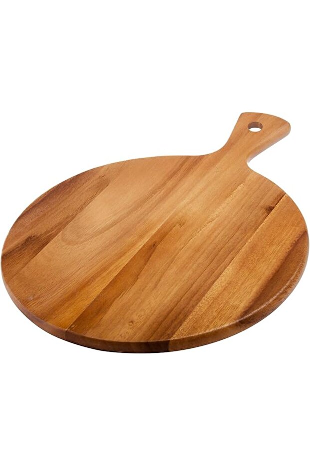Round Paddle Pizza Board, Wood Material, Brown, Aca-1012