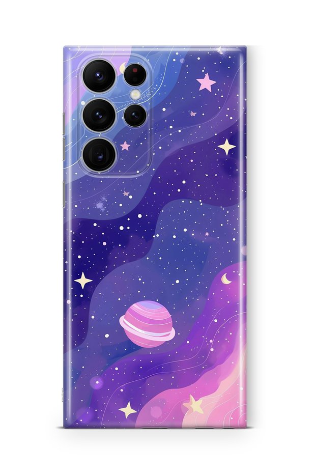 Samsung Galaxy S23 Ultra Compatible Printed Transparent Phone Case | Collection: Cosmicwhisper Skyset