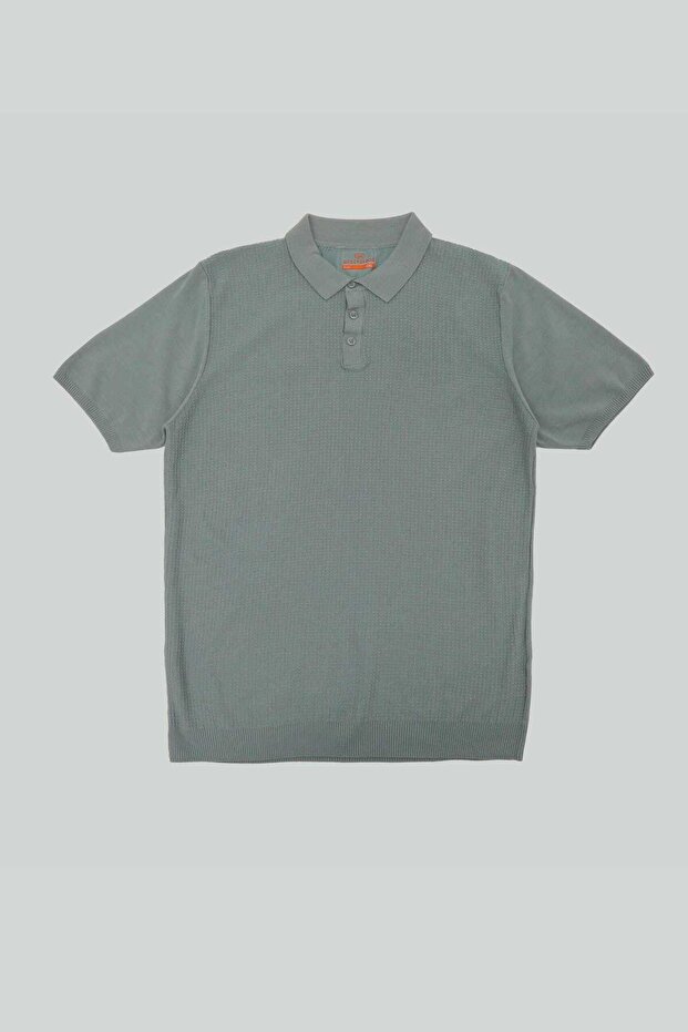 Men's Knitwear Half-Zip Polo Collar T-Shirt