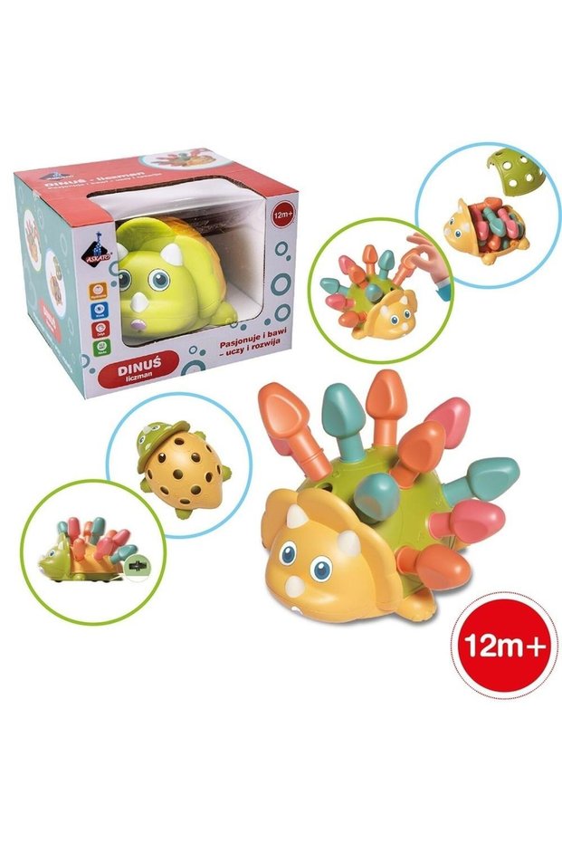 Jucarie Dinosaur Counting, Askato, Plastic, Multicolor