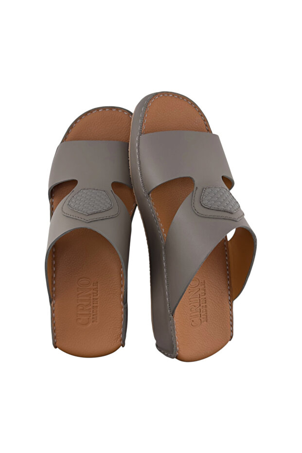 ( NE-02) Handmade Arabic Men's Slippers | Outdoor Arabic Sandals For Men | Full Leather