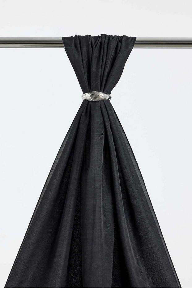 Silk shawl black