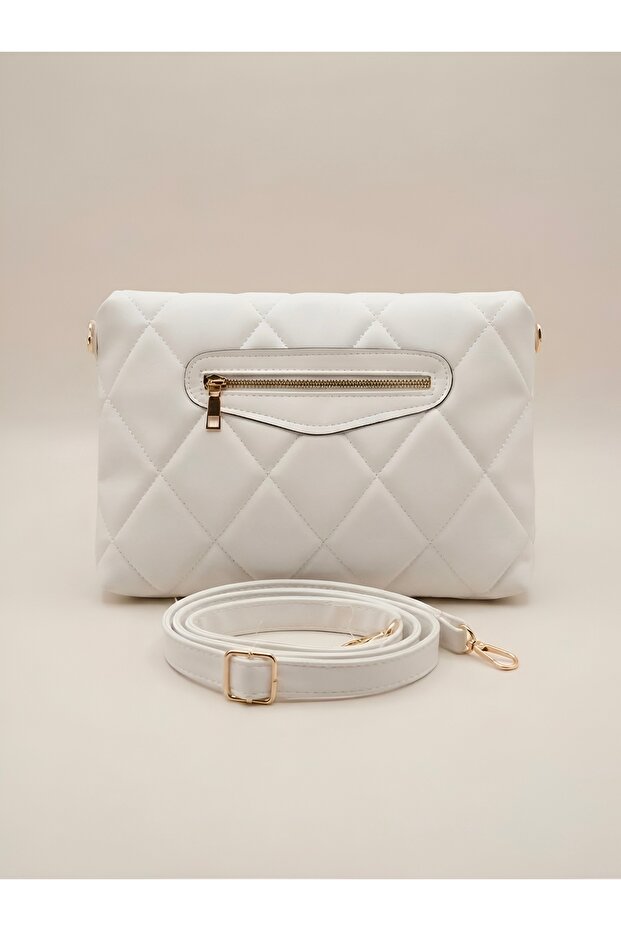 Women's Quilted Lined Shoulder Bag and Portfolio Bag - 25X33 cm