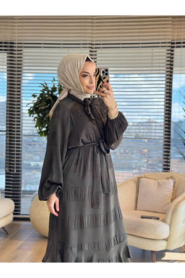 5198 فستان فيرا كاكي