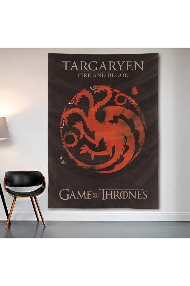 House Targaryen – Game of Thrones Wall Covering Wall Tapestry First Quality Satin Fabric Poster