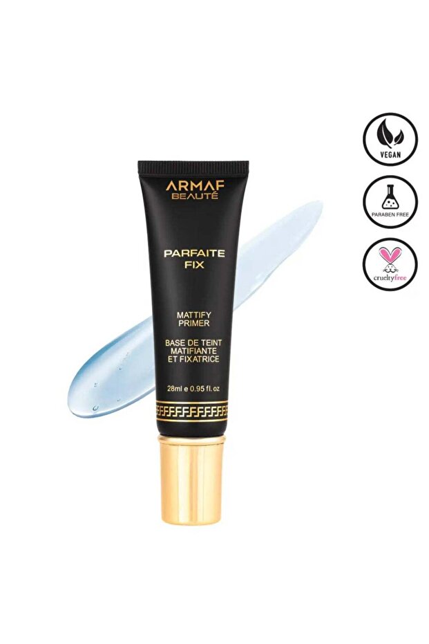 Parfaite Face Make Up Fix Mattify Primer 28ml, Clear Gel Primer with Vitamin E, Oil Control, Mattifying Makeup Base, Shine-Free Matte Finish, For All Skin Tone