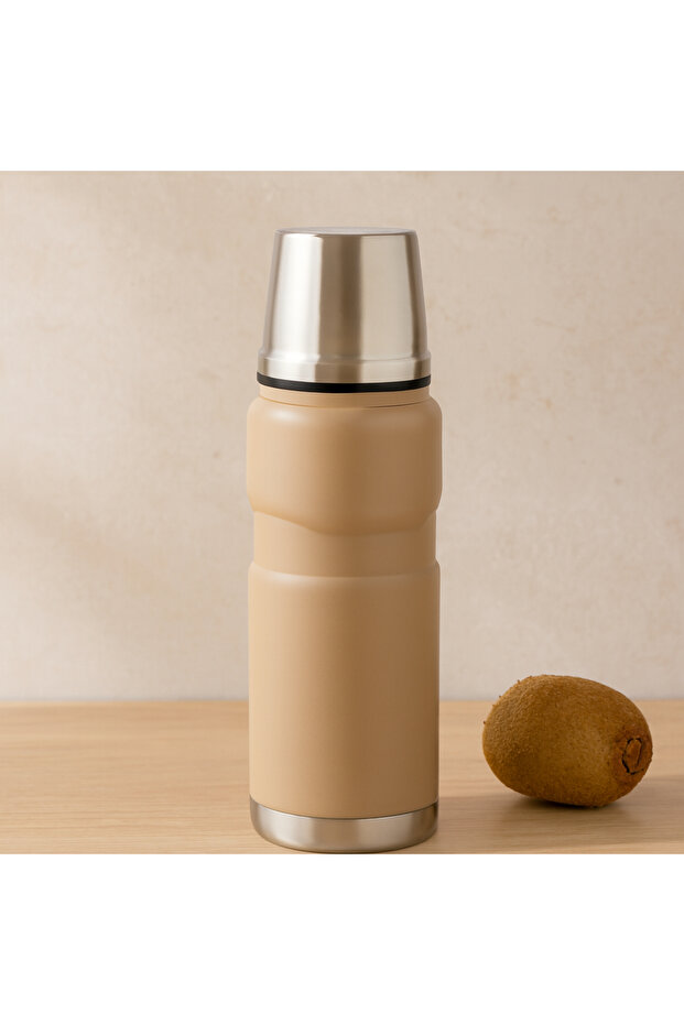 0.5 L Stainless Steel Thermos (Leak-Proof Lid / with Cup)