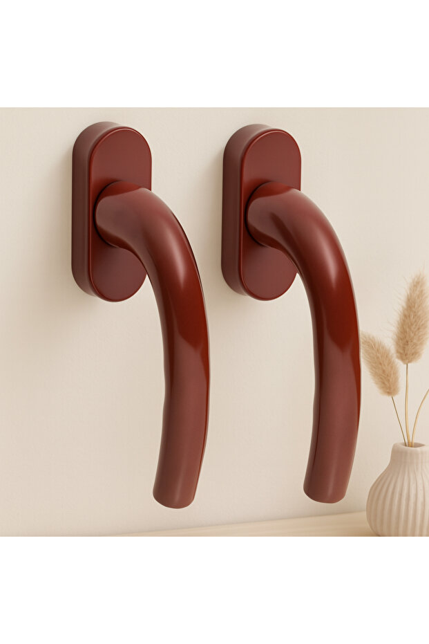 Pvc Window Handle Set of 2 Brown