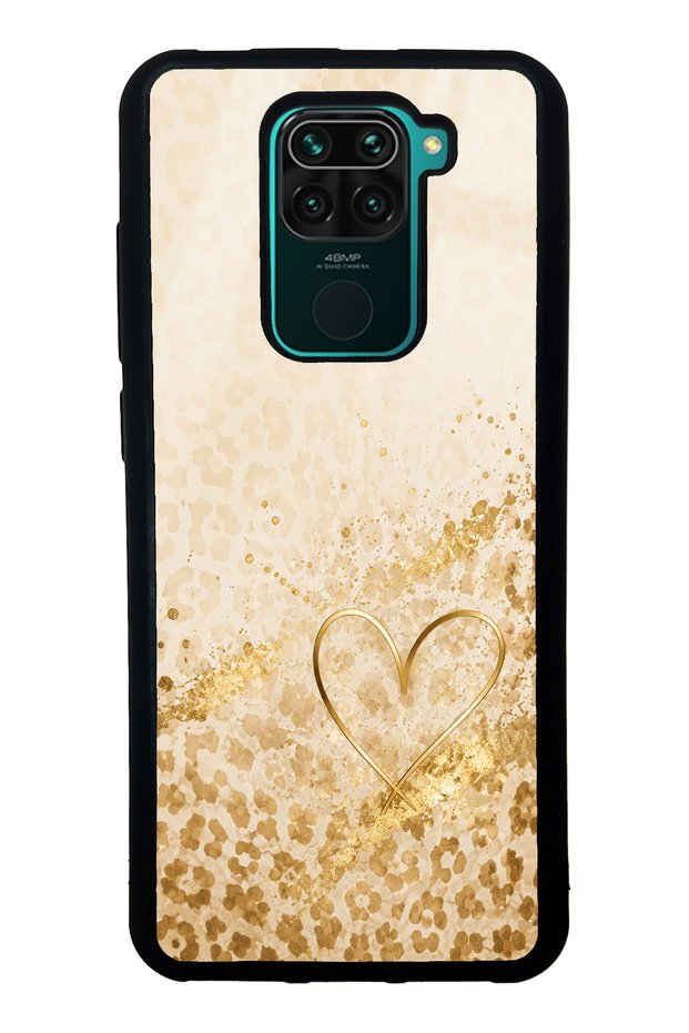 Xiaomi Redmi Note 9 Golden Heart Glow Design Glossy Phone Case